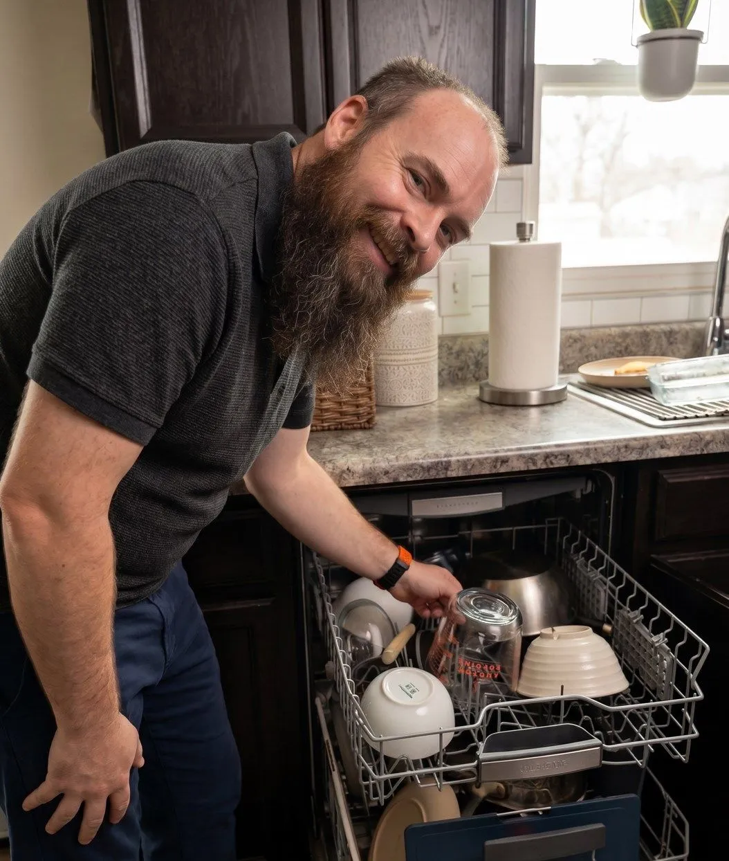 My first real job was washing dishes. The dishwasher and I are still coworker...